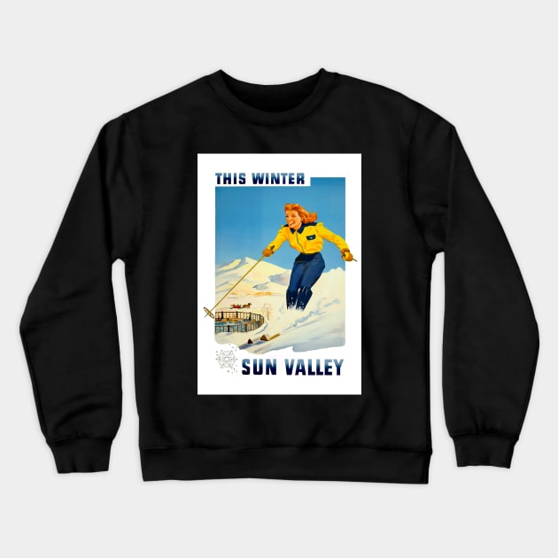 Sun Valley - Vintage Travel Crewneck Sweatshirt by Culturio